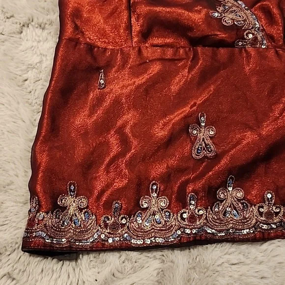 Ruby Red Wrap Top - Picture 3 of 5